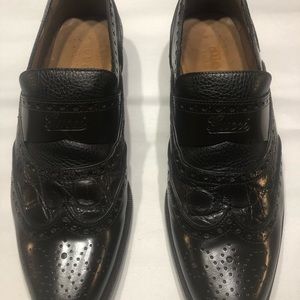 Gucci Crocodile and Calf Skin Wing Tip Moccasin
